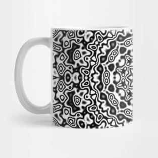 Thai pattern shapes, black and white, Vector abstract modern minimalist Mug